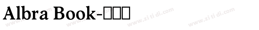 Albra Book字体转换